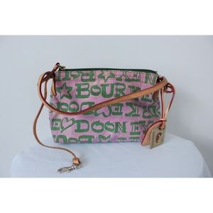Dooney & Bourke Y2K Pink & Green Shoulder Bag
